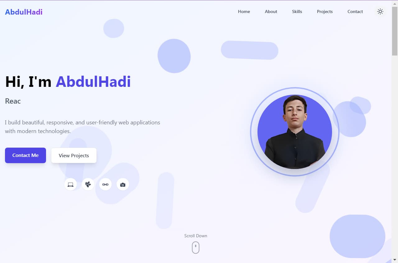 Portfolio Website Screenshot